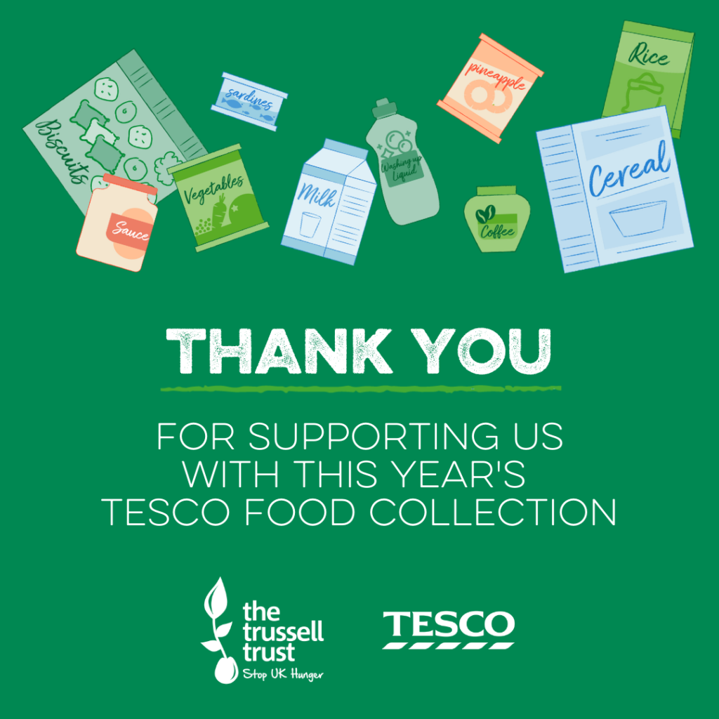 A big THANK YOU for supporting our Summer Tesco Food Collection